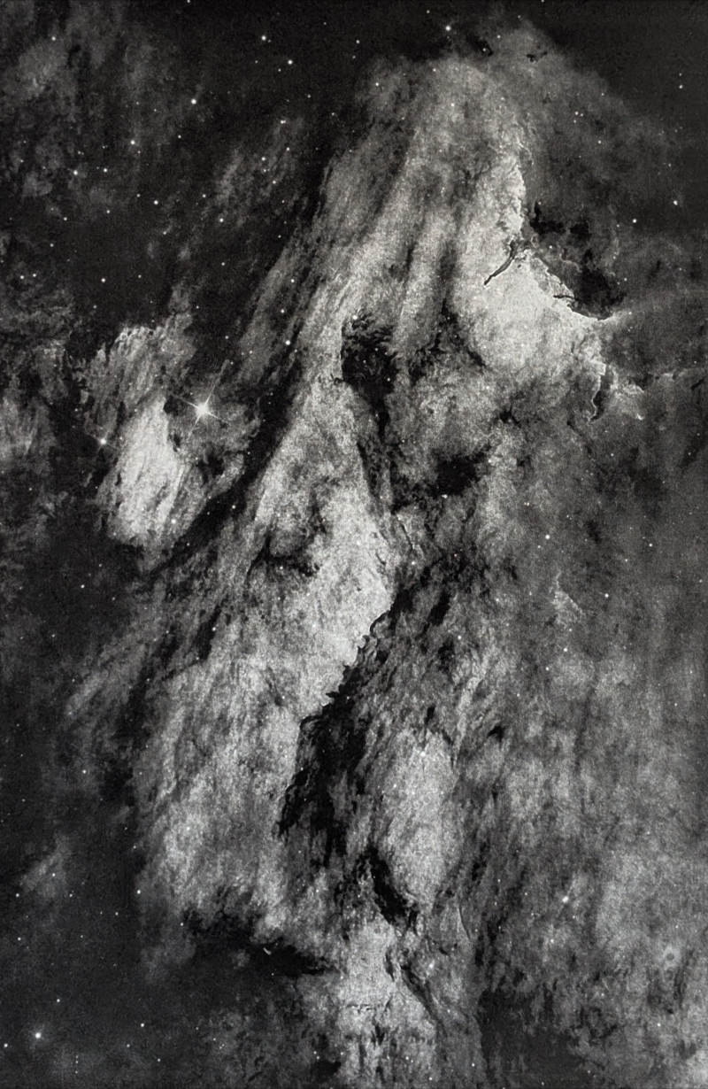 Pelican Nebula photogravure